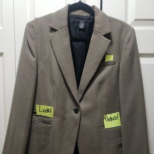 🌸 Sandra | Small Chevron Patterned Blazer